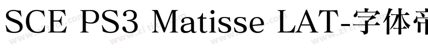 SCE PS3 Matisse LAT字体转换